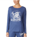 Disney Women's Star Wars Galaxy's Cutest Bounty Hunter Sleep Top Blue L