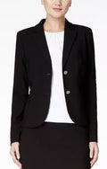 Calvin Klein Two-Button Blazer Black Size 4