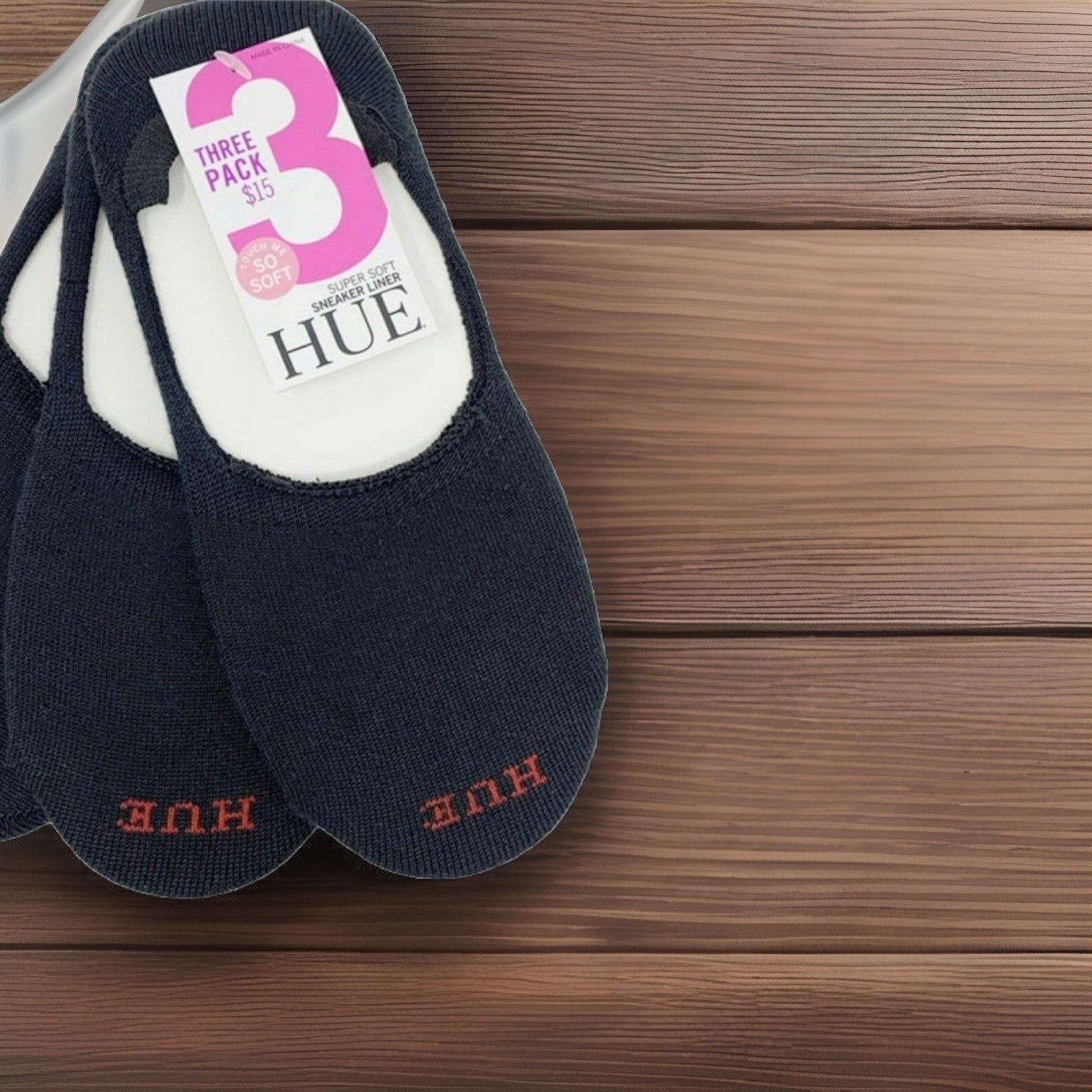Hue Women's 2 Pack Super Soft Sneaker Liners Black One Size 