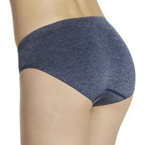 Jockey Smooth and Shine Seamfree Heathered Bikini 4/XS Navy Heather