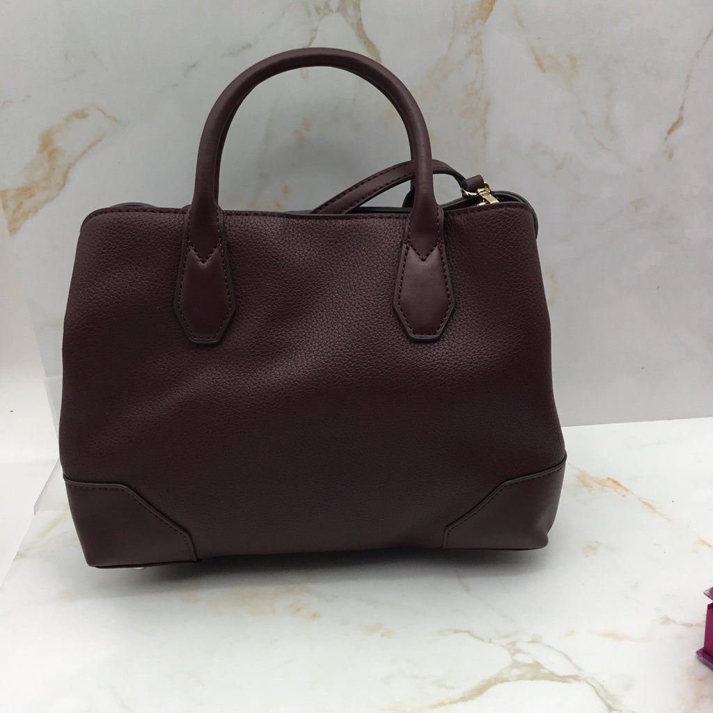 Nine West Black Brooklyn Jet Set Satchel Tote  8.5"H × 10.5"W × 4"D