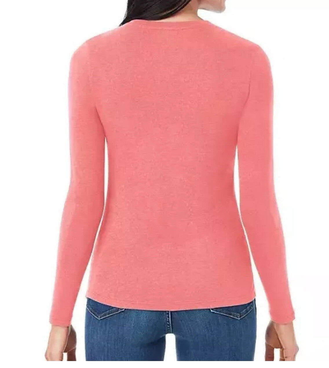 Member's Mark Women's Long Sleeve Soft Essential Crewneck Tee Size M