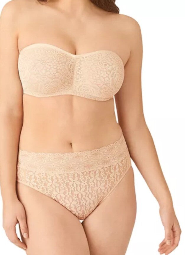 New Wacoal 854205 Halo Strapless Unlined Underwire Bra US Sz 36D