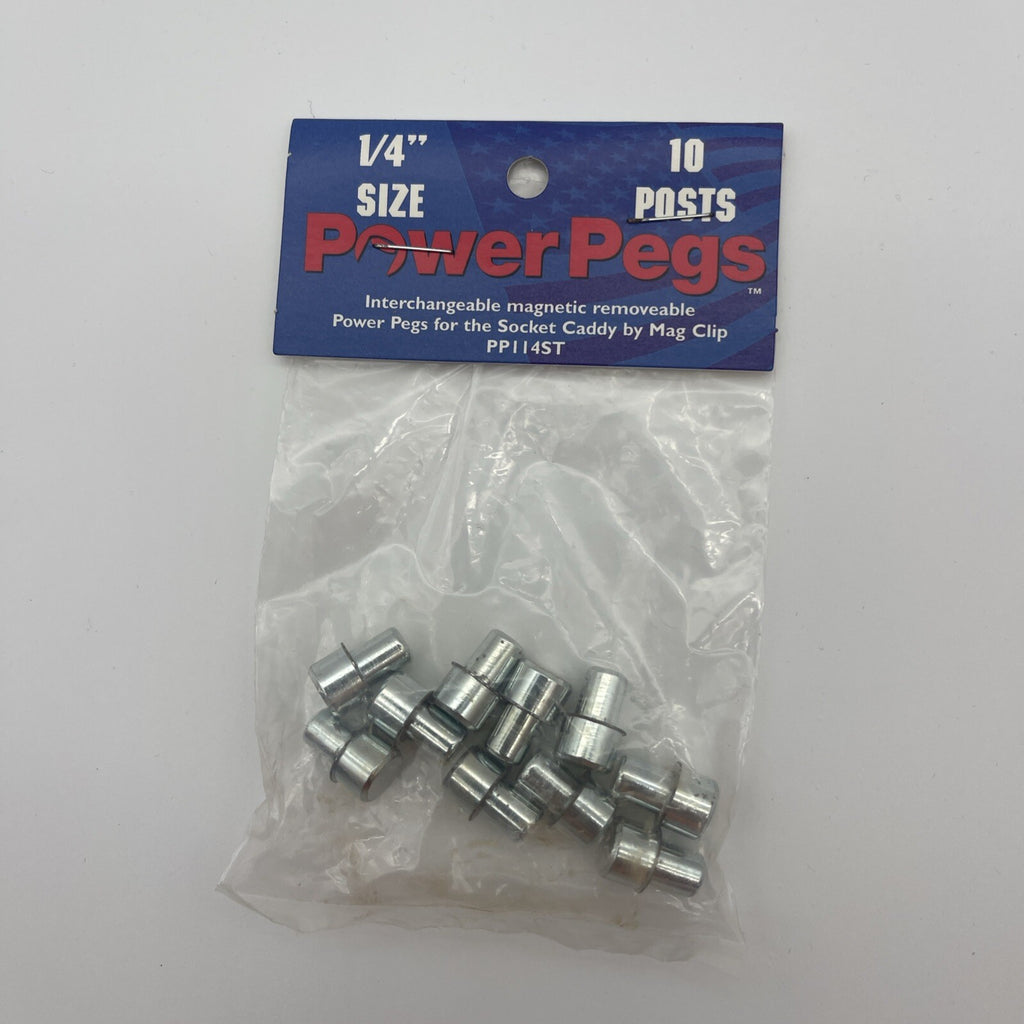 Magclip 1/4" power pegs, 10 pack