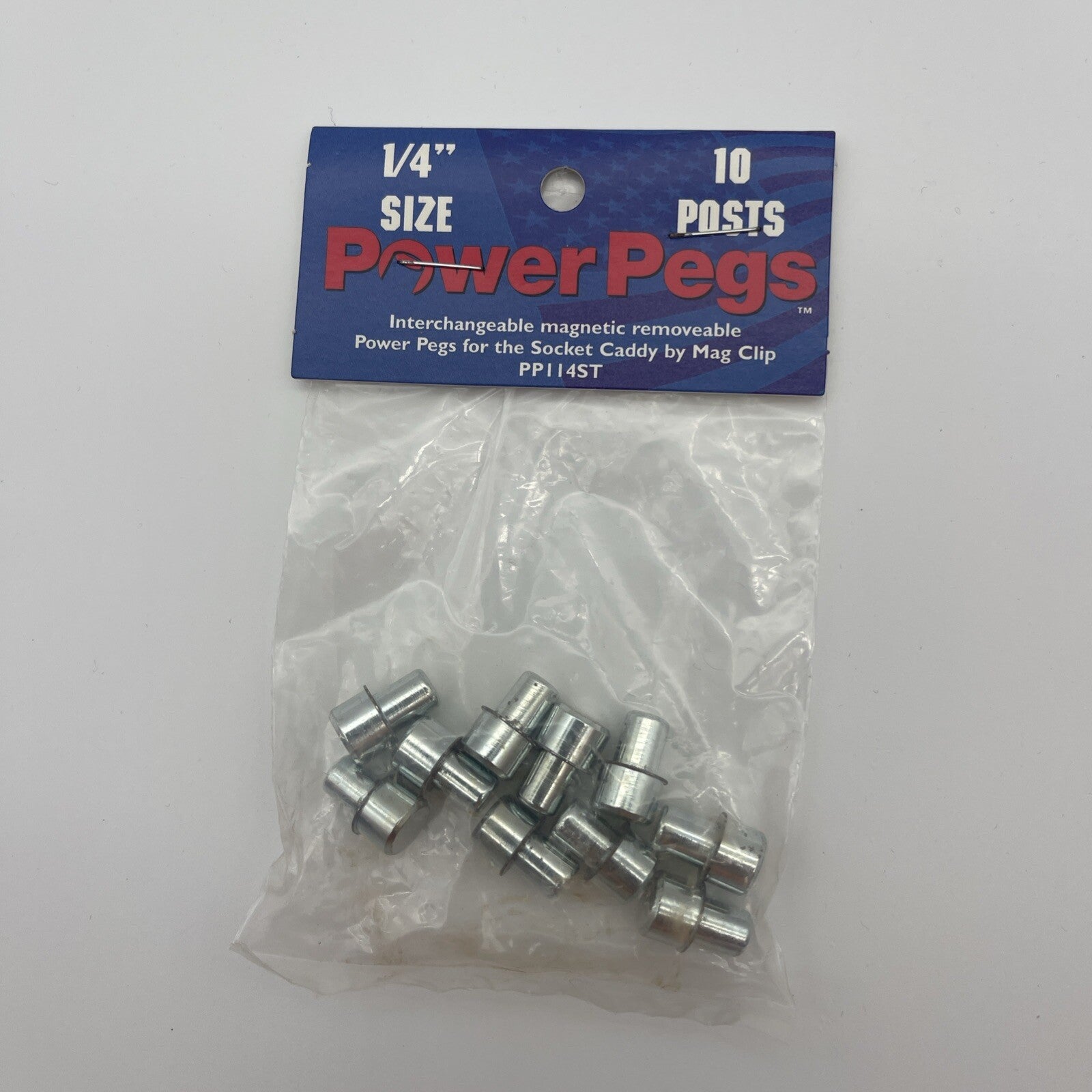 Magclip 1/4" power pegs, 10 pack