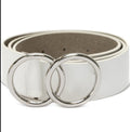 I.N.C. International Concepts Double Circle Belt Women's M White