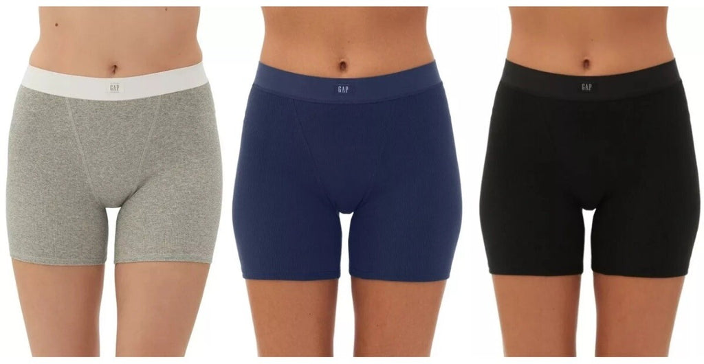 GAP GapBody Women's Logo Comfort High-Waist Shorts GPW0107 Small Navy
