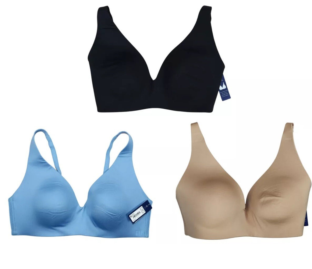 Gap Body Everyday Essentials Microfiber Wire-Free Padded Tagless Women's Bra NWT