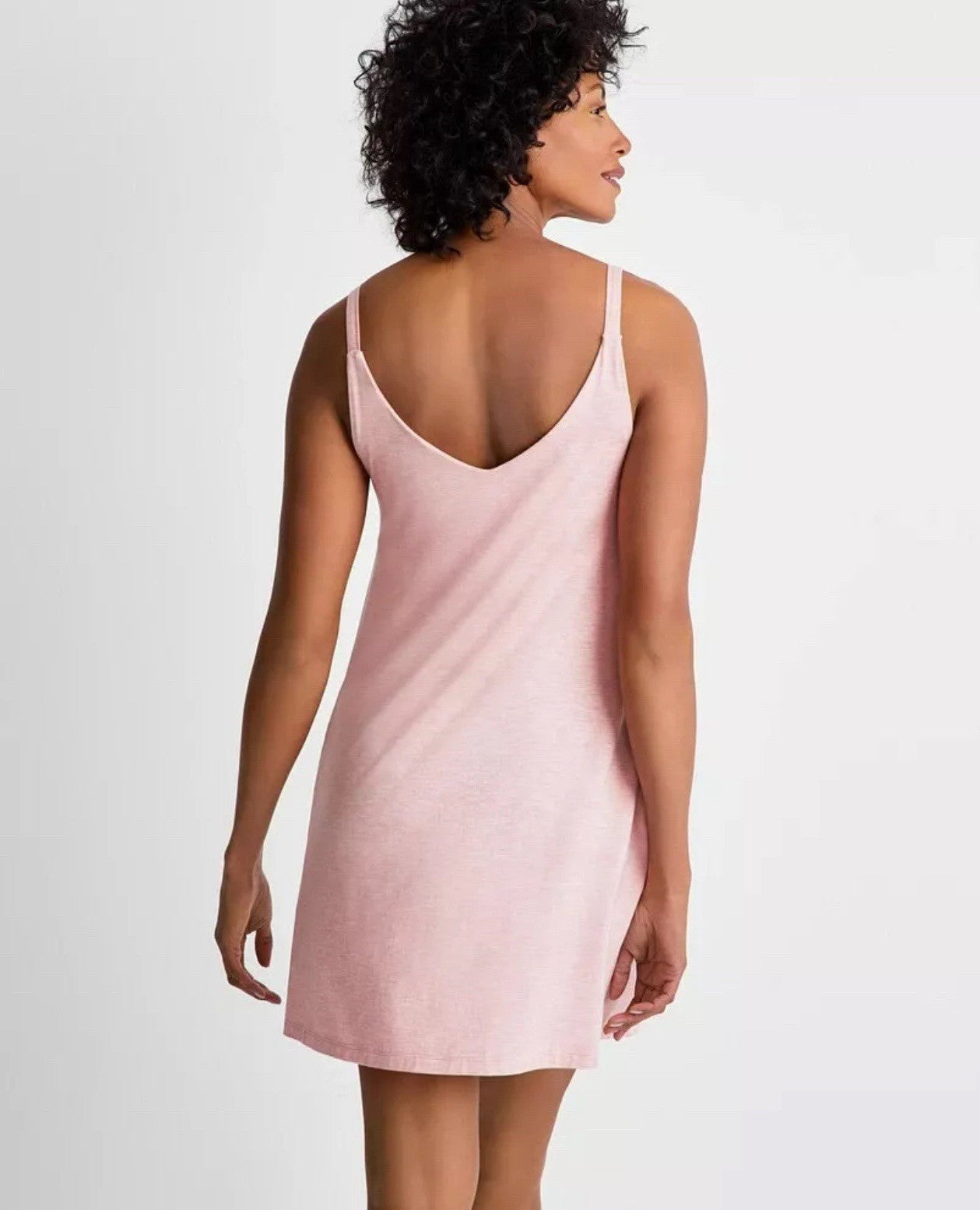 State of Day Women's Fluid Knit Solid Tank Chemise Blush  Size XS