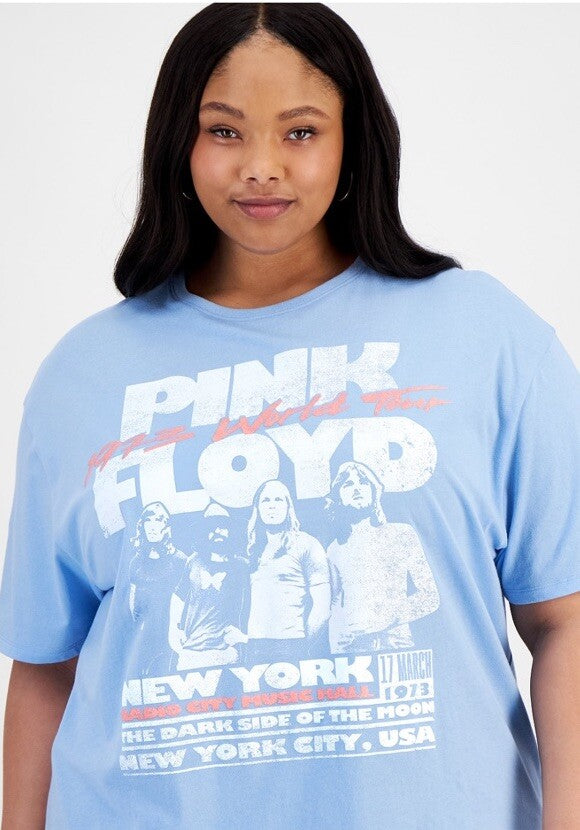Grayson Threads The Label Trendy Plus Size Pink Floyd T-shirt 