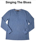 Member's Mark Men's Waffle Knit Soft Thermal Henley Xx Large Singing The Blues
