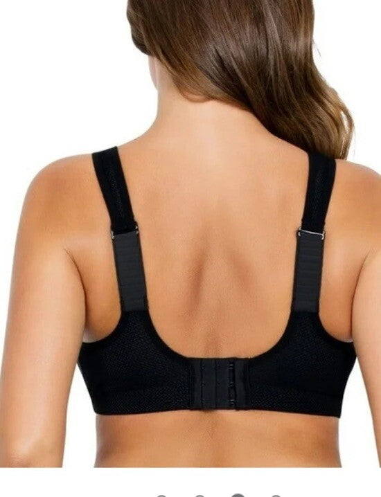 Parfait Breeze Wireless Unlined Sports Bra,  Black 34C