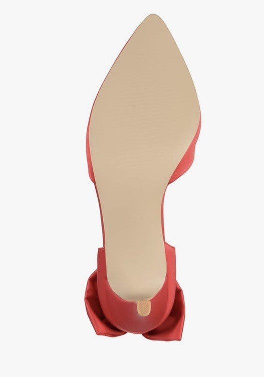Journee Collection Women's Tanzi Bow Stilettos Red 10