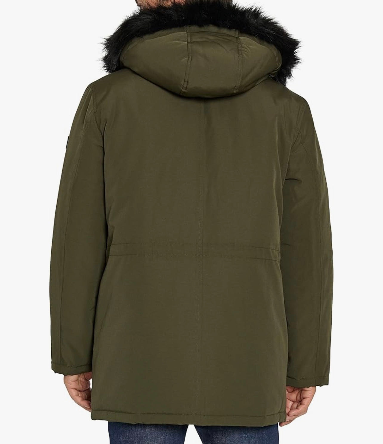 Sean John
Men's Utility Parka with Faux-Fur Trimmed Hood Color loden Size XXL
