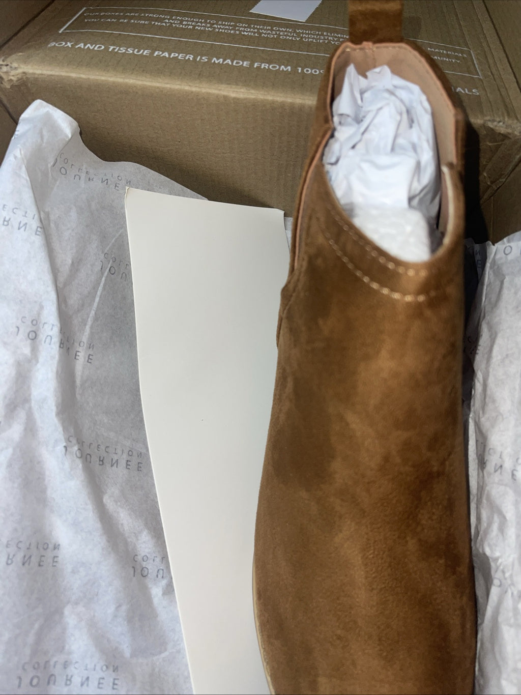 Journee Collection Women's Rimi Bootie Camel Size 8.5