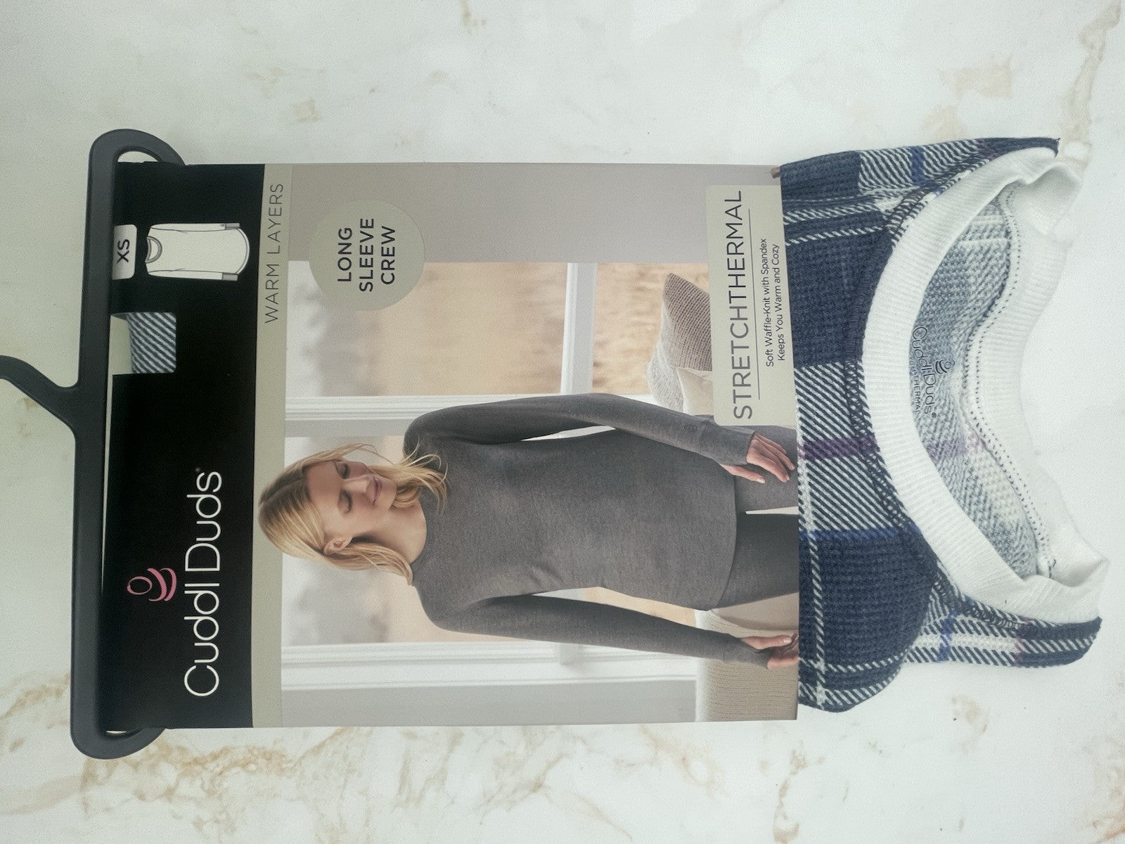 Women's Cuddl Duds® Stretch Thermal Long Sleeve Crew Top XS