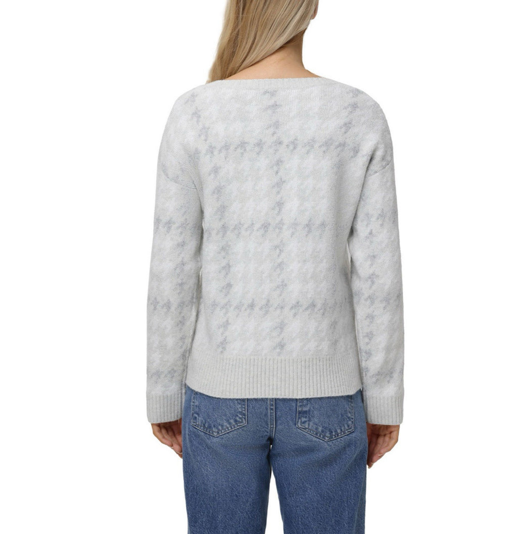 525 Women's Super Soft Crewneck Pullover Lurex Fairisle Sweater S