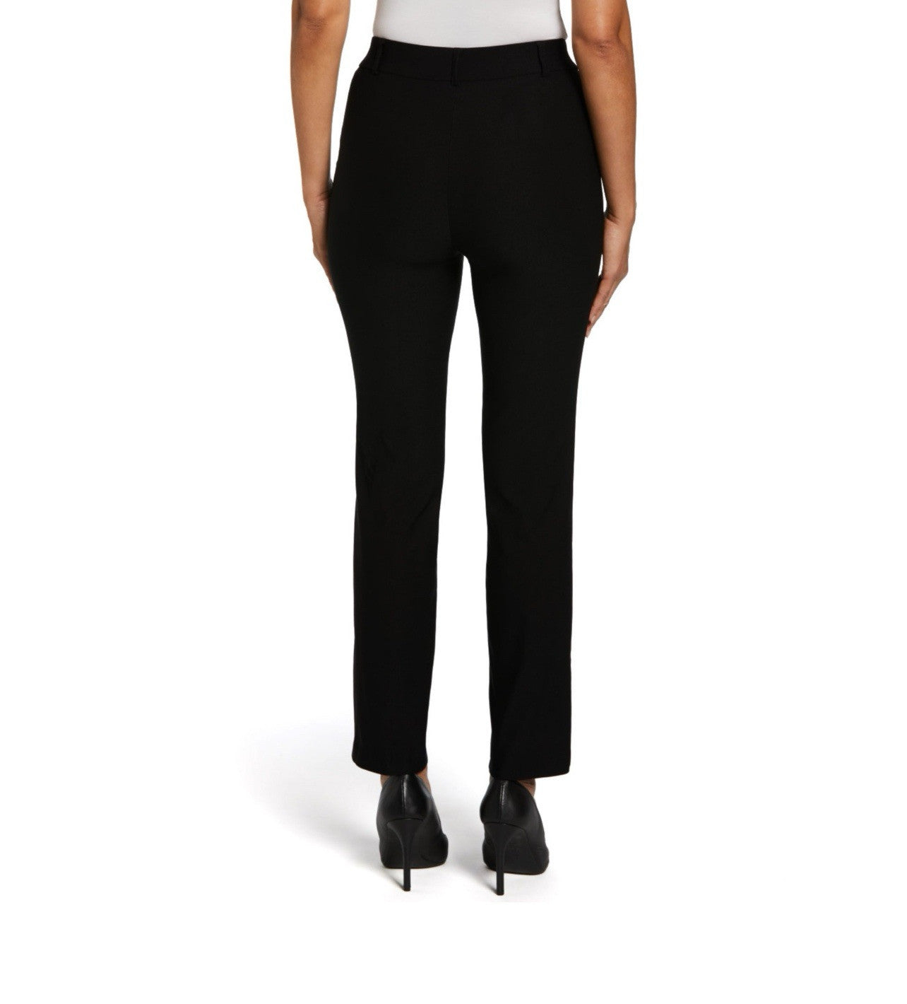 Rafaella Women's Pull-On Stretch Ankle Pant Size 18 Black