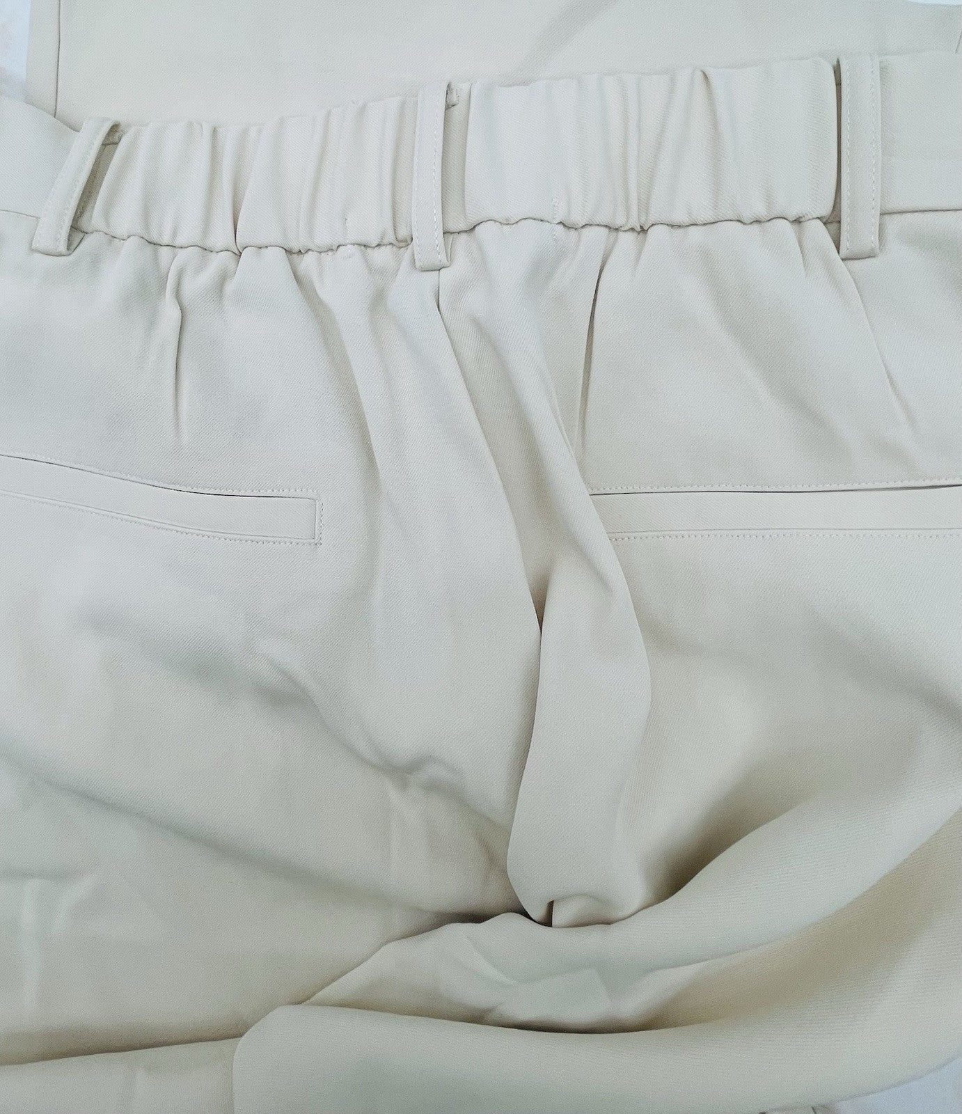 French Connection Ladies Wide Leg Classic Pleat Dress Trouser White Size XL
