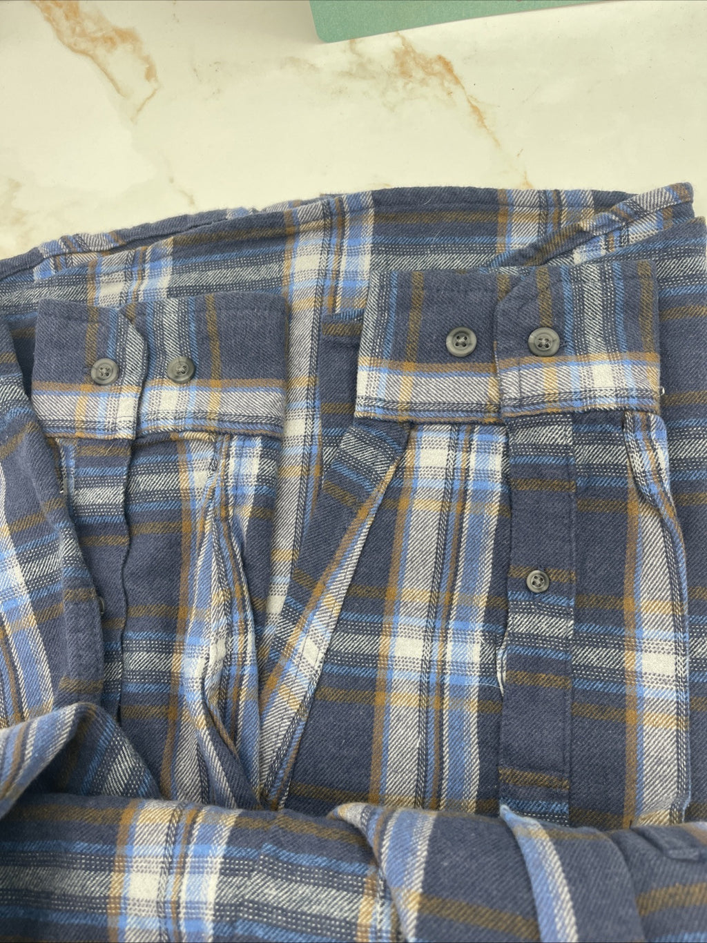 Eddie Bauer Men's 100% Cotton Easy Care Warm Brushed Twill Flannel Shirt Size L