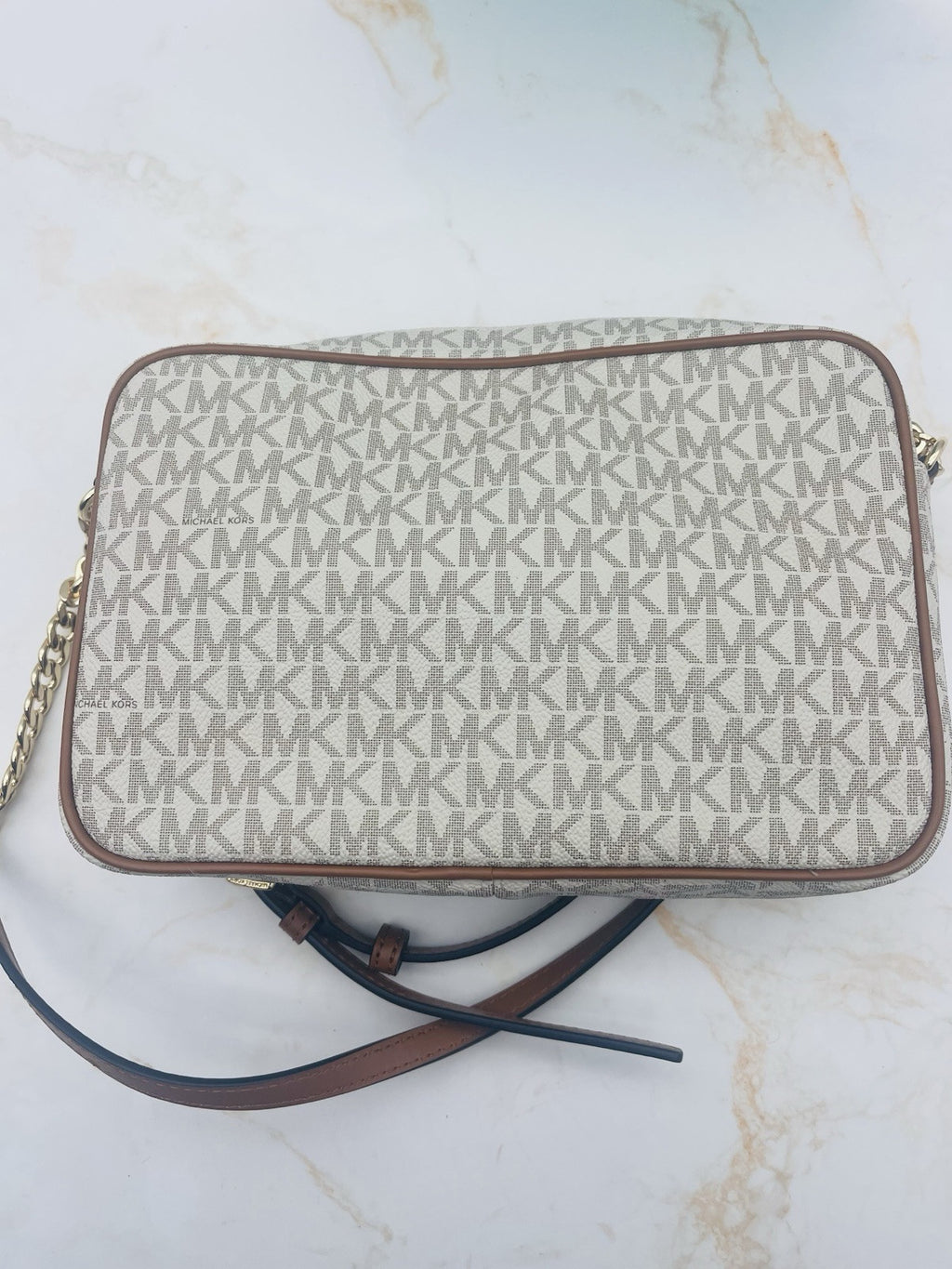 Michael Kors VANILLA 32F1GJ6C7B0005150 Women's Shoulder Bag, beige
