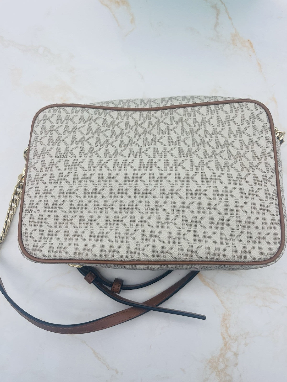 Michael Kors VANILLA 32F1GJ6C7B0005150 Women's Shoulder Bag, beige