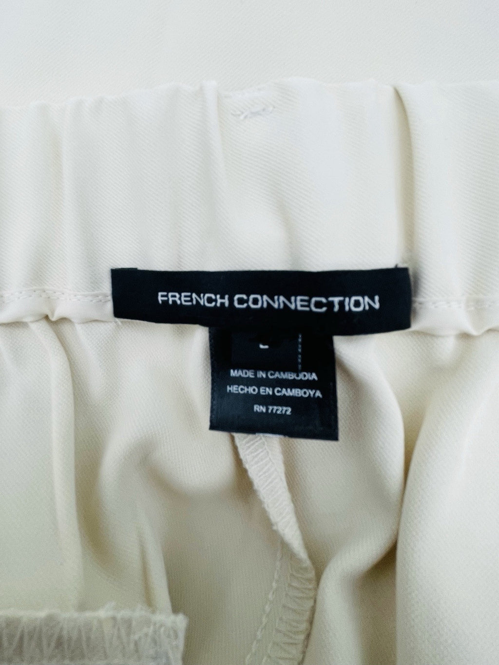 French Connection Ladies Wide Leg Classic Pleat Dress Trouser White Size XS