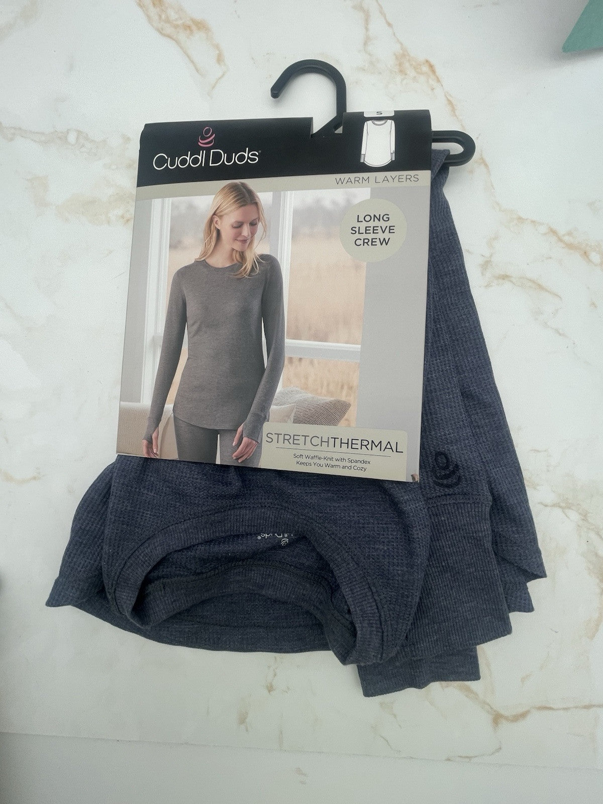 Women's Cuddl Duds® Stretch Thermal Long Sleeve Crew Top S