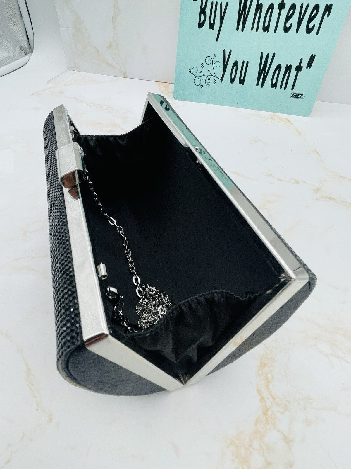International Concepts Womens Ranndi Crossbody Clutch Bag White Clasp OS New