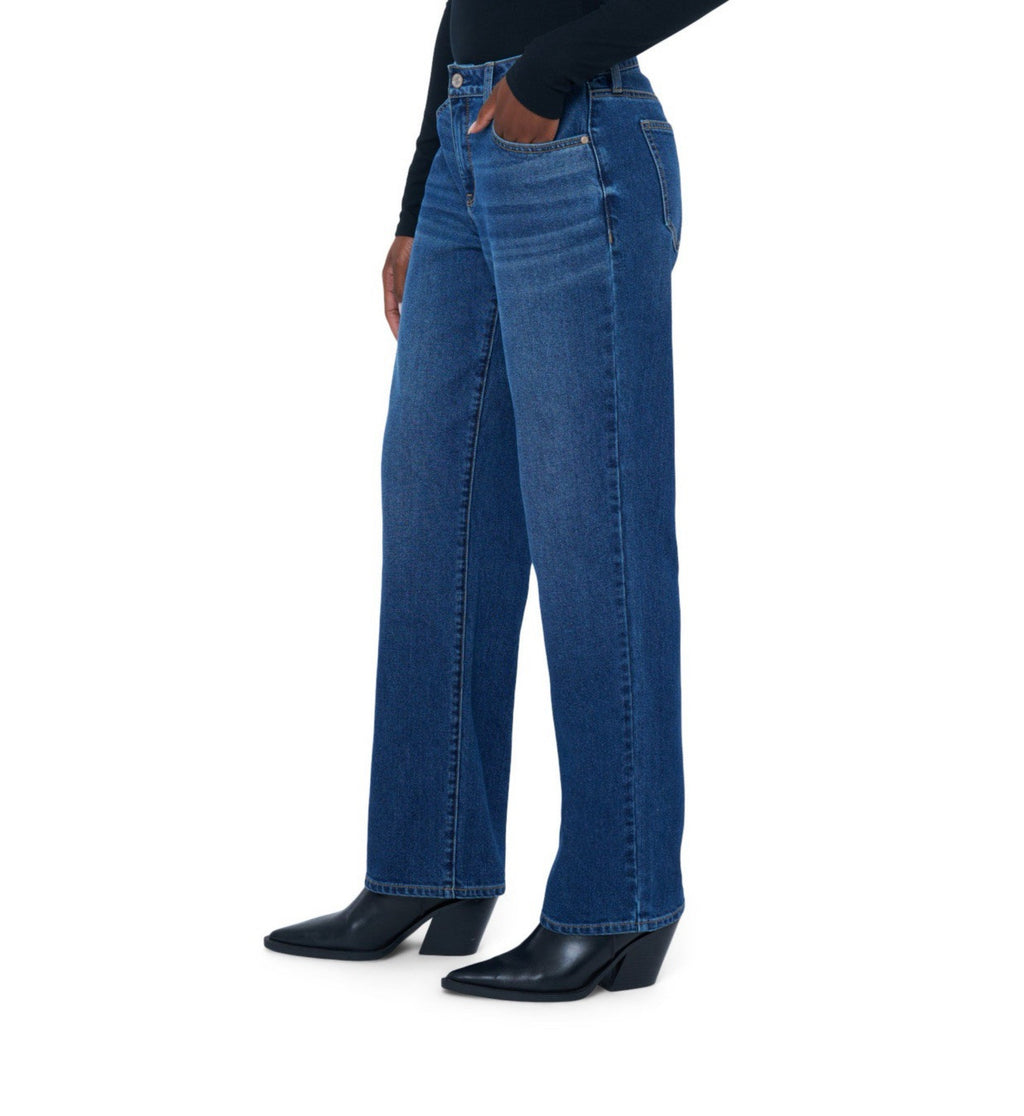 Edited by Remi Bader Women's  Size 8 Loose Straight Jean Blue Confident