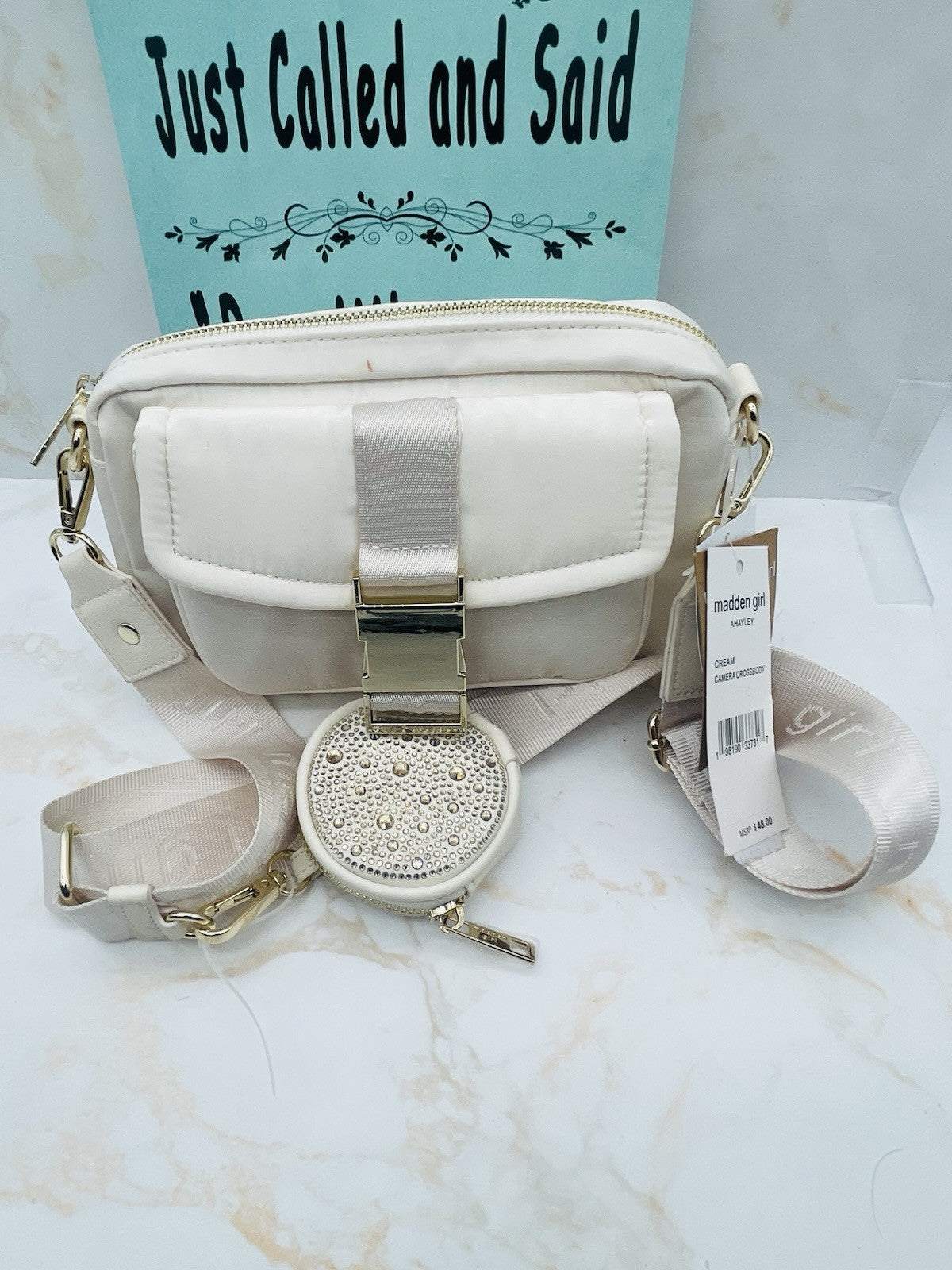 Steve Madden Women’s Camera Madden Girl Bag White Crossbody One Size