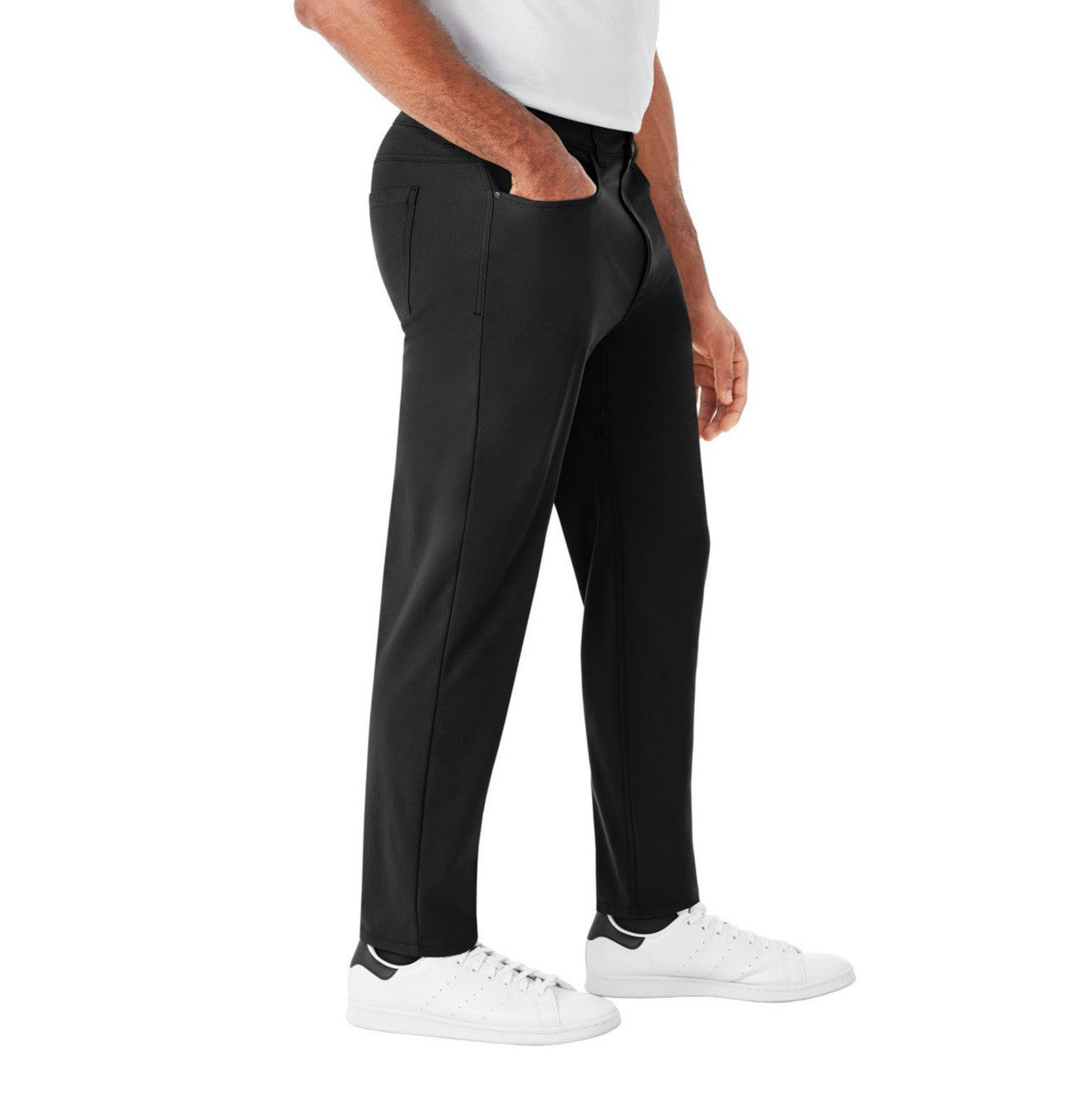 Member's Mark Men's Benton Performance Pant Slim Fit - Black - Size 38x34