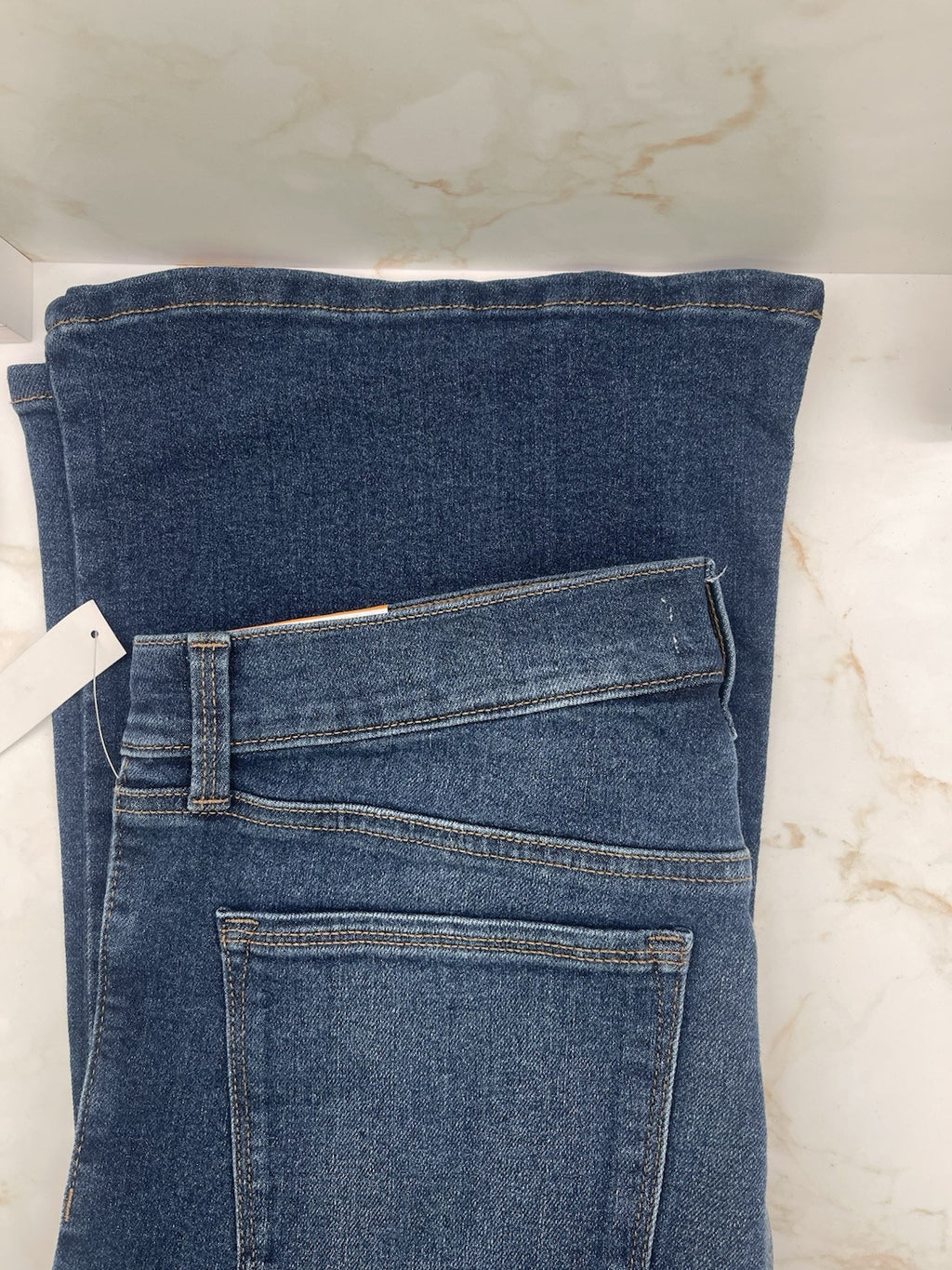 Jessica Simpson Women's High Rise Fitted Flare Jean, JJSB16035 Sz 12 Blue Drive