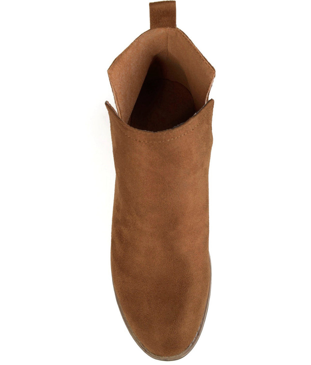 Journee Collection Women's Rimi Bootie Camel Size 8.5