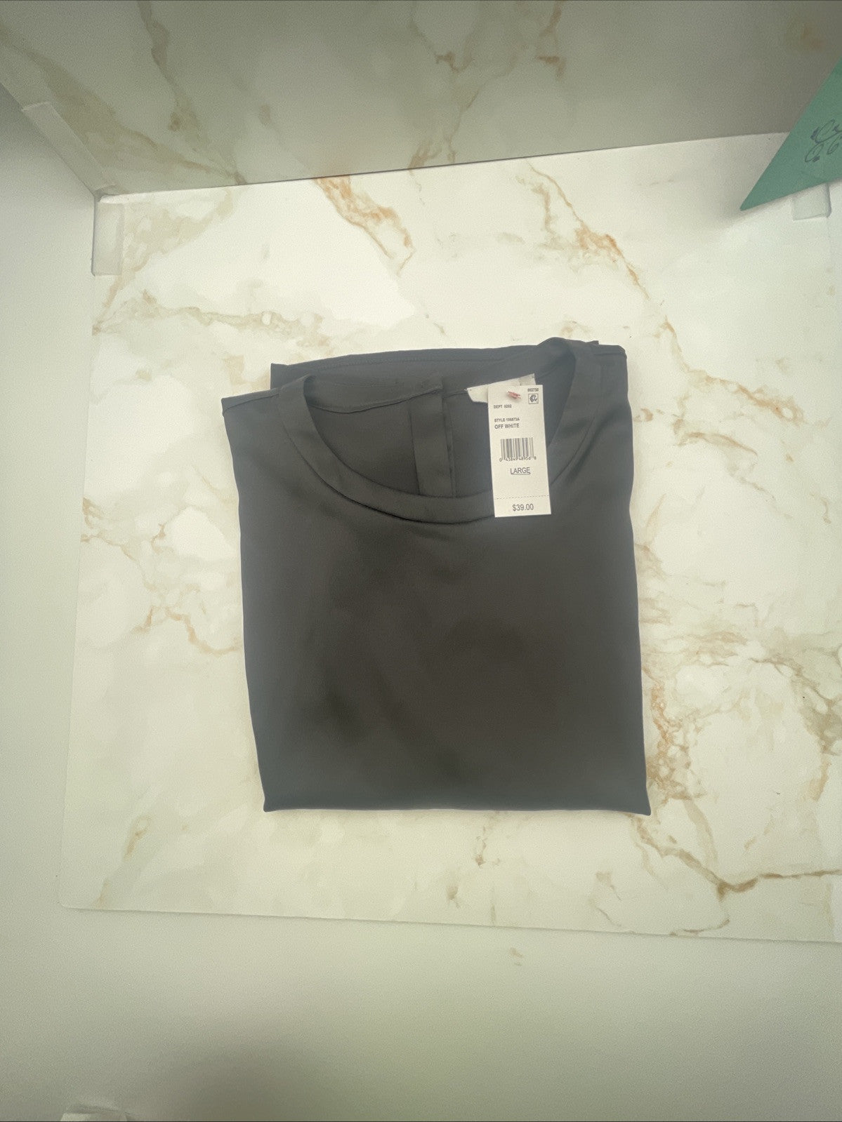 Reiss Shirt Womens 2 Black Short Sleeve Short Sleeve Back Button Tee L