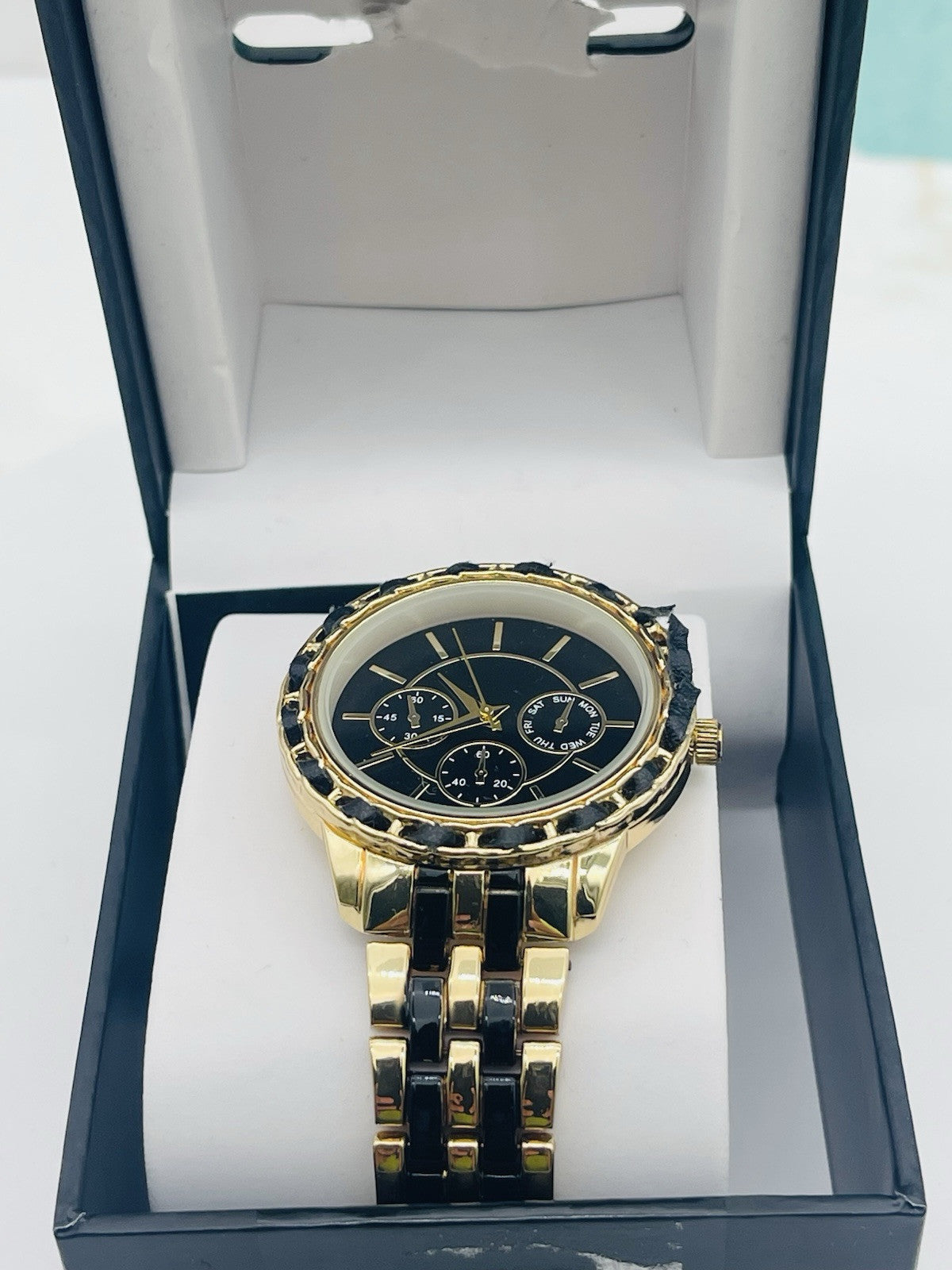 I.N.C. International Concepts Women's Two-Tone Bracelet Watch 36mm