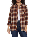 Gap Women's Soft Long Sleeve Hi-Low Hem Relaxed Fit Flannel Size M