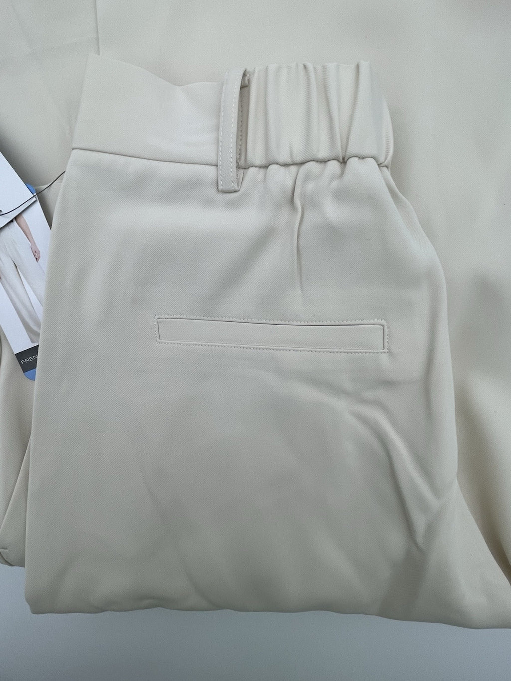 French Connection Ladies Wide Leg Classic Pleat Dress Trouser White Size XS