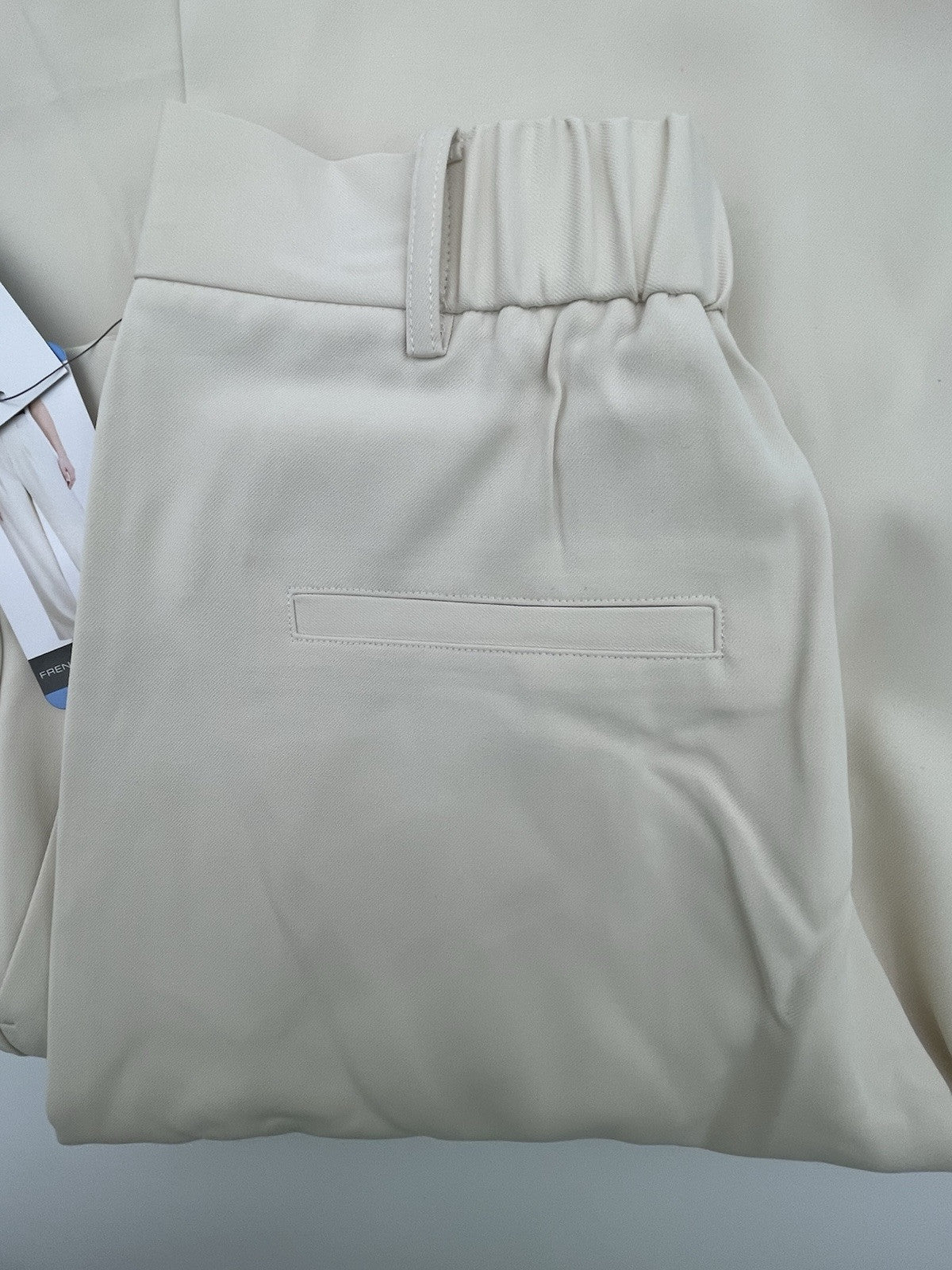 French Connection Ladies Wide Leg Classic Pleat Dress Trouser White Size XS