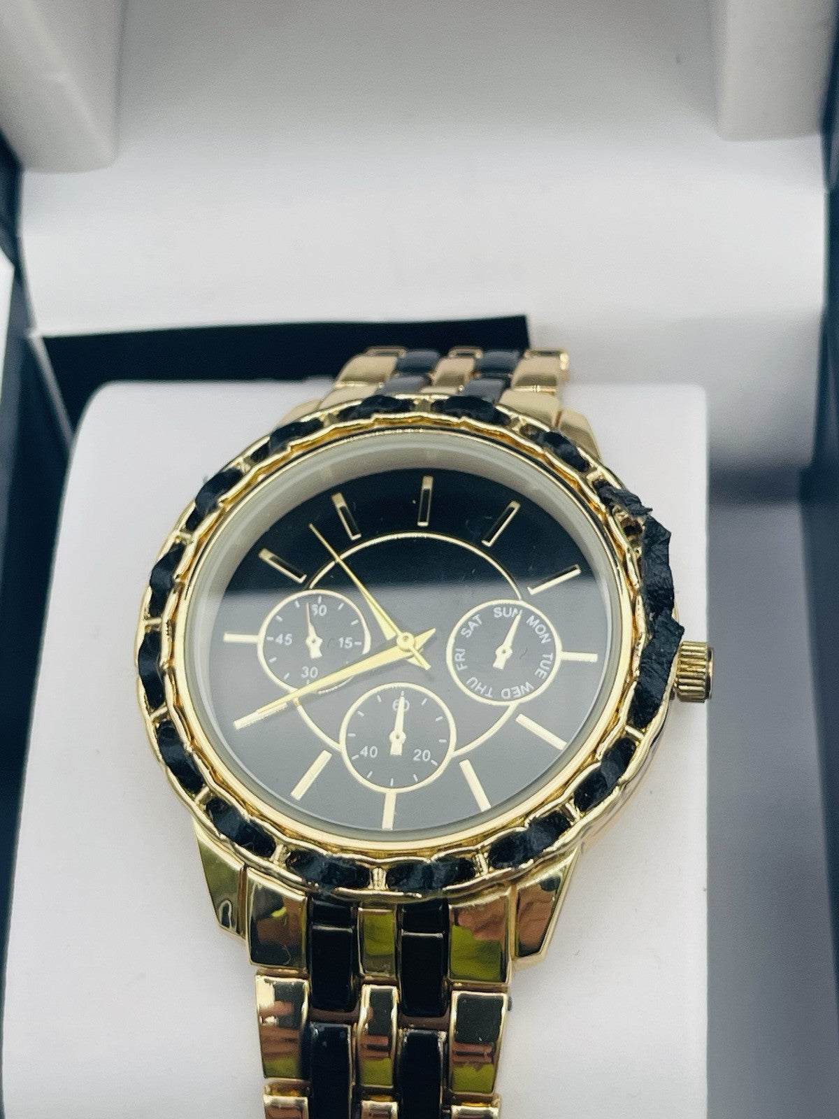 I.N.C. International Concepts Women's Two-Tone Bracelet Watch 36mm
