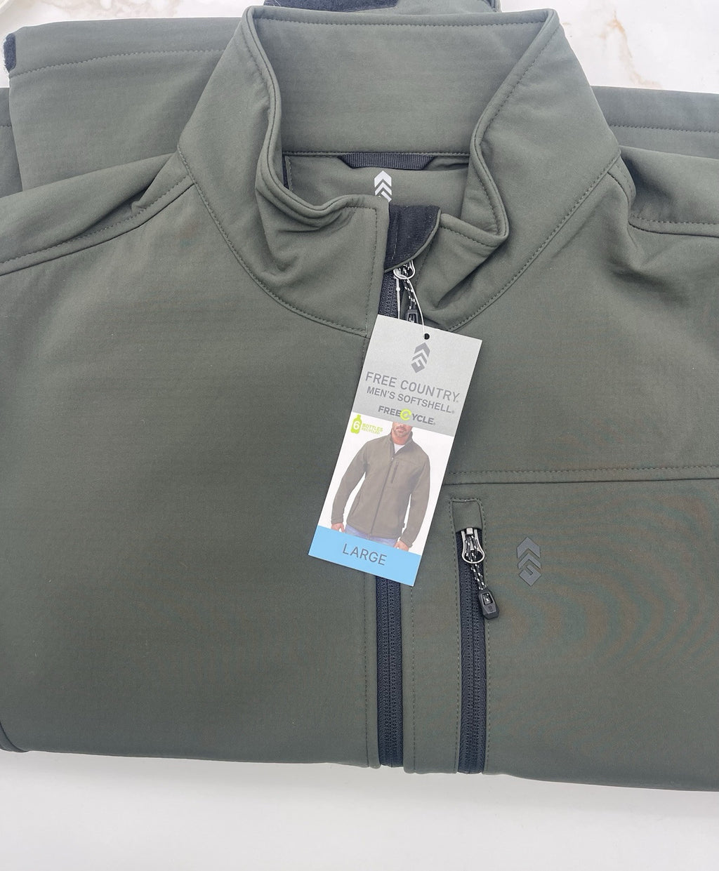 Free Country Men's Softshell Jacket Size Large Olive