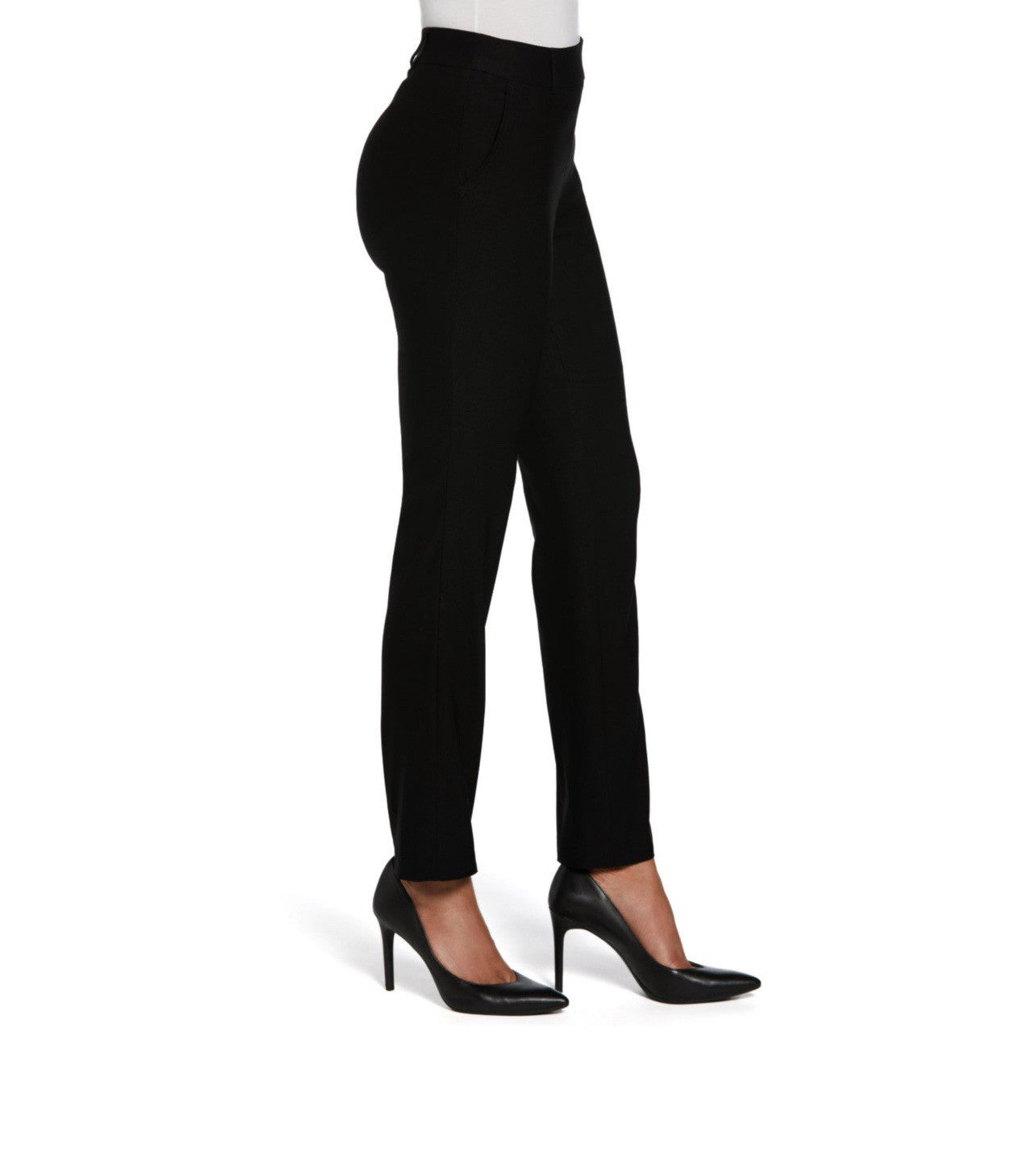 Rafaella Women's Pull-On Stretch Ankle Pant Size 16 Black