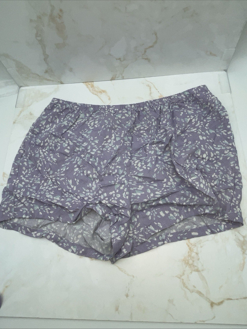 Splendid Women's 2-Pc. Ruffled-Hem Boxer Pajamas Set Shadow Floral Size XL