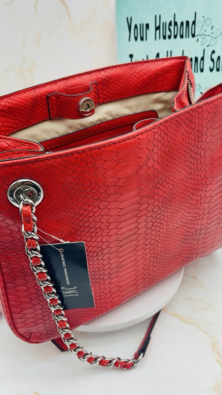 INC International Concepts Women's Deliz Chain Shoulder Bag