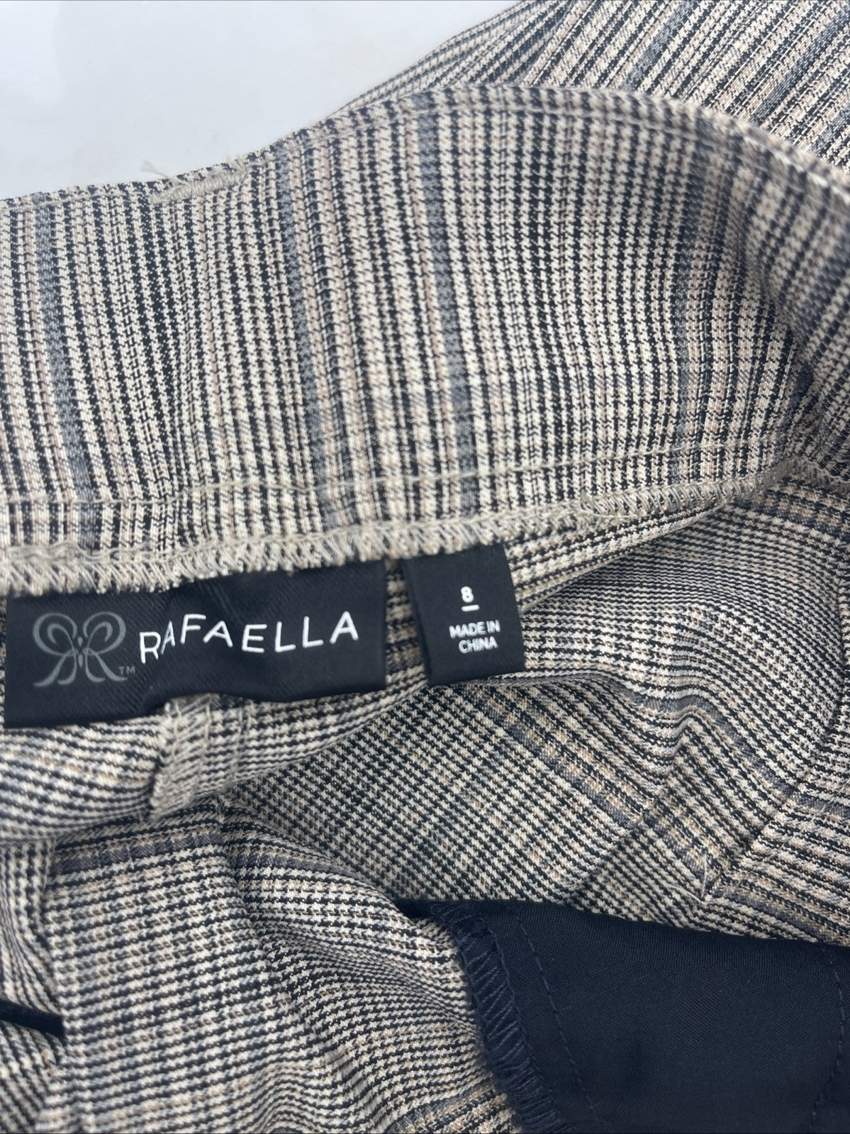 Rafaella Pull-On Belt Loops Functional Pockets Stretch Ankle Pant Size 8