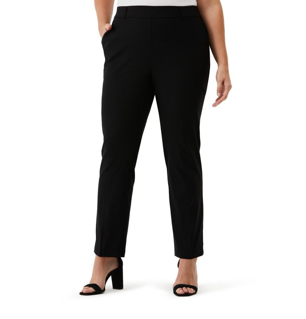 Rafaella Women's Pull-On Stretch Ankle Pant Size 16 Black