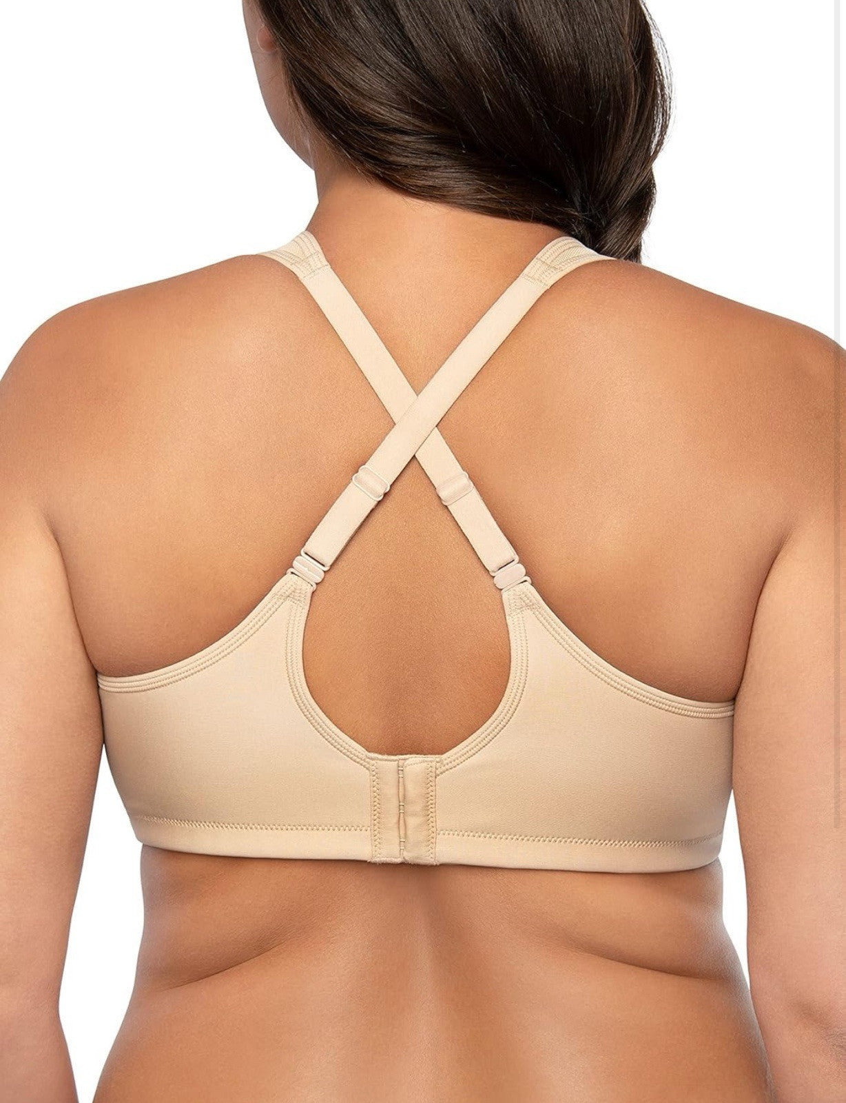 Vanity Fair Women Full Figure Wirefree Sport Bra Style 71500, Neutral, 40C