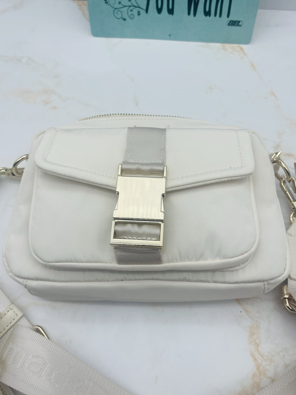 Steve Madden Women’s Camera Madden Girl Bag White Crossbody One Size