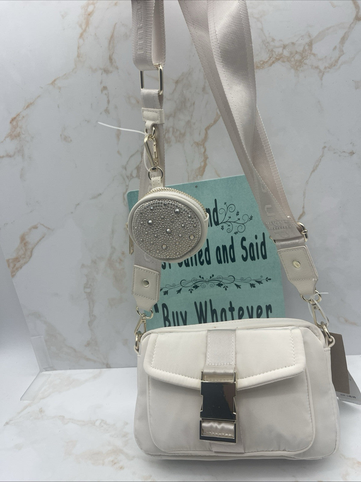 Steve Madden Women’s Camera Madden Girl Bag White Crossbody One Size