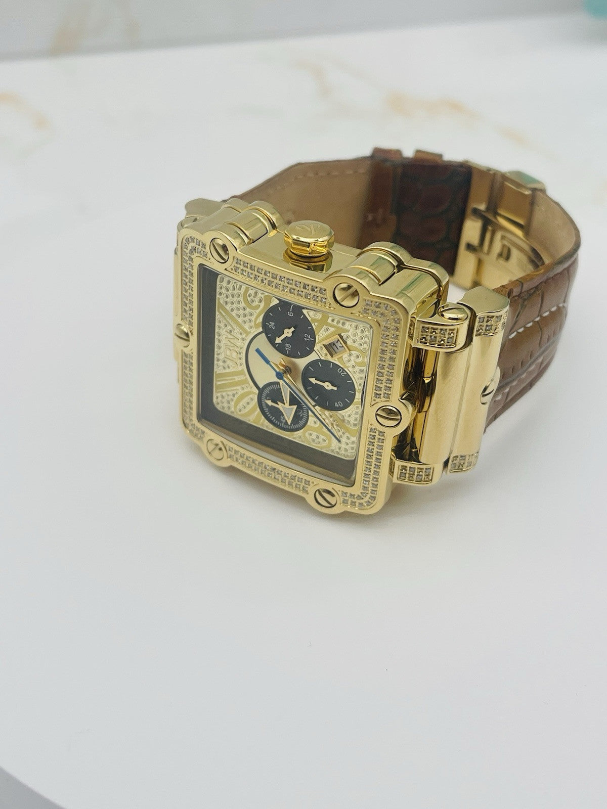 JBW Phantom Brown/Gold Men's Watch - JB-6215-238-A